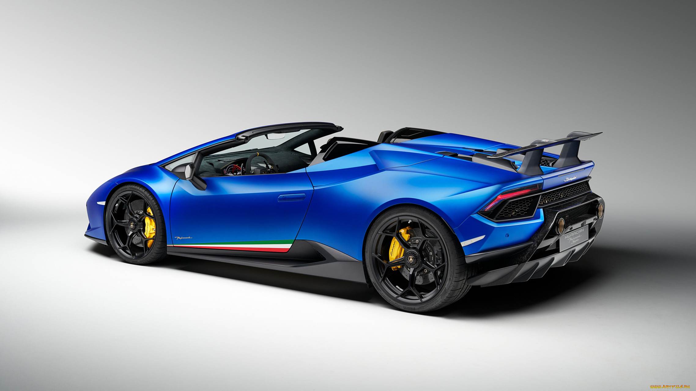 lamborghini huracan spyder performante 2019, , lamborghini, blue, 2019, performante, huracan, spyder